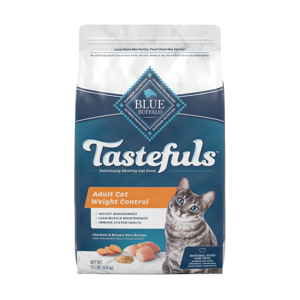 Blue Buffalo Tastefuls Adult Cat Weight Control Chicken & Brown Rice Recipe Dry Food