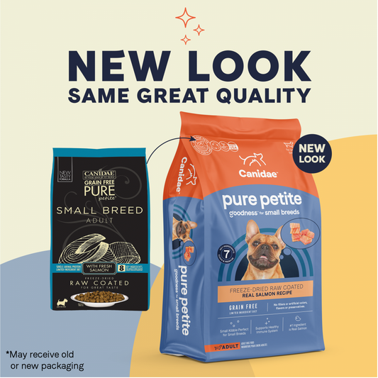Canidae Pure Petite Freeze-Dried Raw Coated Dog Food for Small Breeds, Real Salmon