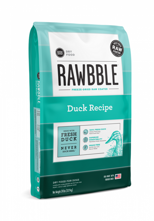 Bixbi Rawbble Kibble Grain Free Duck Dog Food