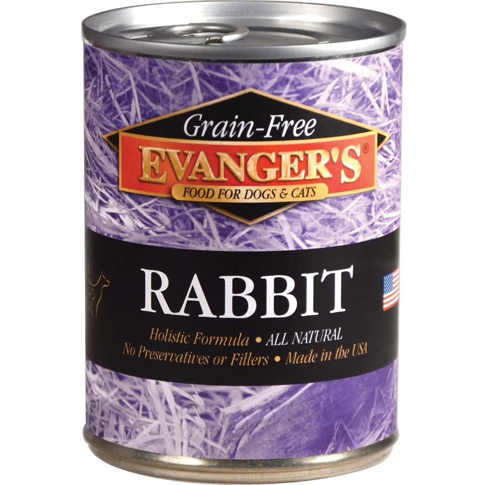 Evanger's Grain Free Rabbit Canned Dog and Cat Food