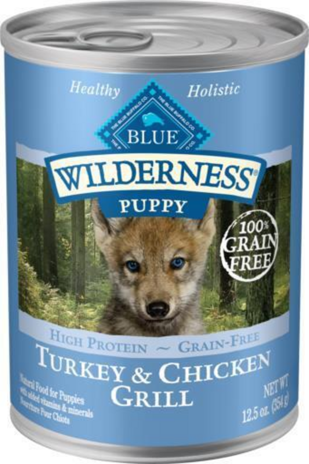 Blue Buffalo Wilderness High-Protein Grain-Free Turkey & Chicken Grill Puppy Canned Dog Food