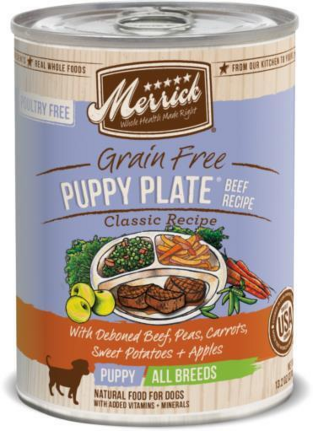 Merrick Grain Free Puppy Plate Beef Wet Puppy Food