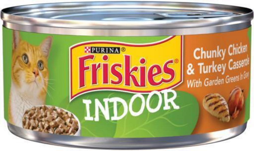 Friskies Indoor Chunky Chicken and Turkey Casserole Wet Cat Food