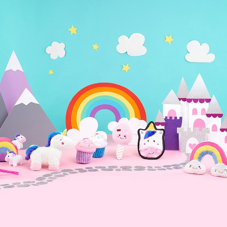 ZippyPaws Storybook Snugglerz Charlotte the Unicorn Plush Dog Toy