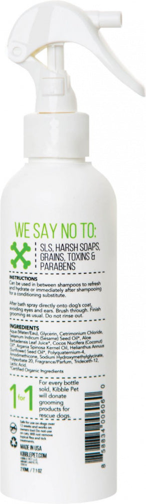 Kibble Pet Light LeaveIn Spray Aloe Vera Honey