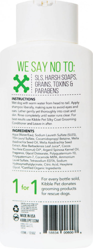 Kibble Pet Silky Coat Grooming Shampoo Aloe Vera Honey