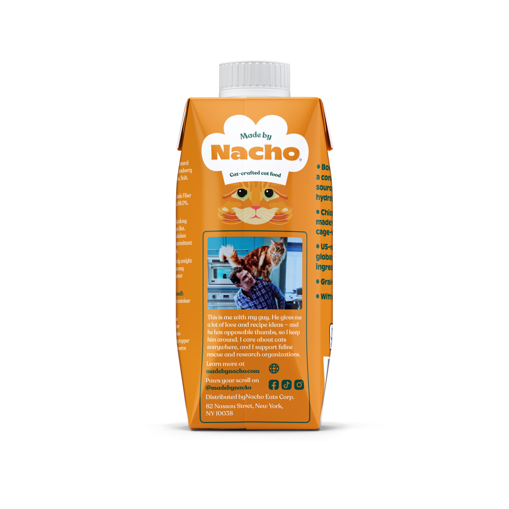 Made By Nacho Cage-Free Chicken Bone Broth Topper Tetra