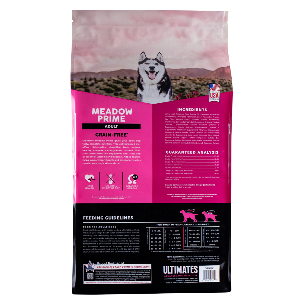 Ultimates Meadow Prime Lamb & Potato Grain Free Dry Dog Adult Food