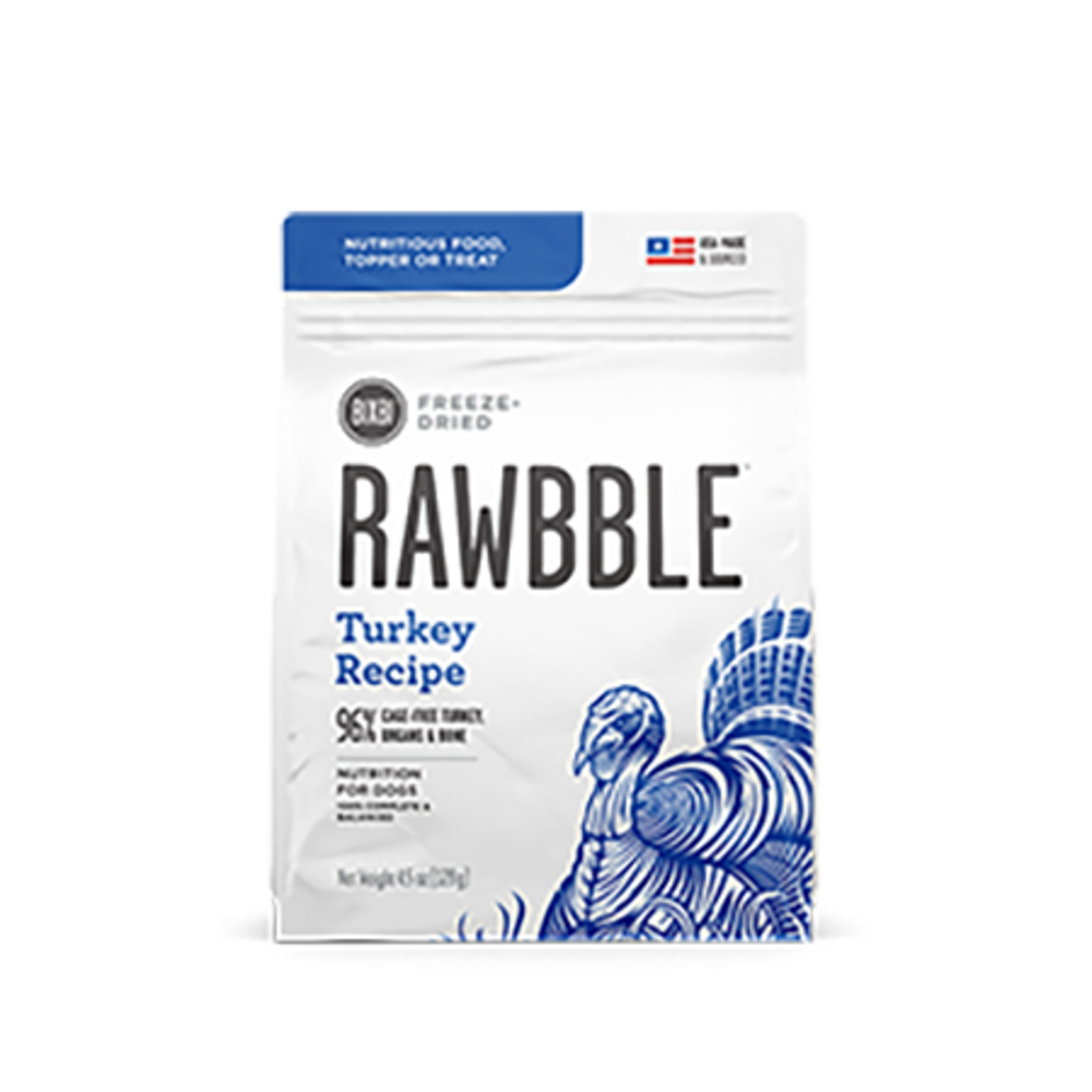 Bixbi Rawbble Freeze Dried Turkey Dog Food