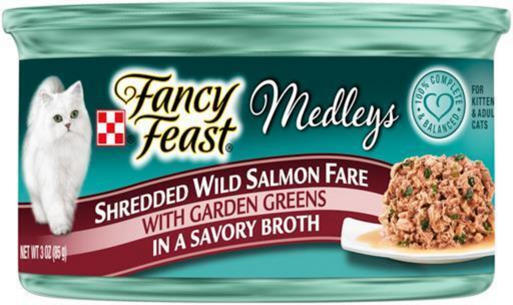Fancy Feast Elegant Medleys Shredded Salmon Wet Cat Food