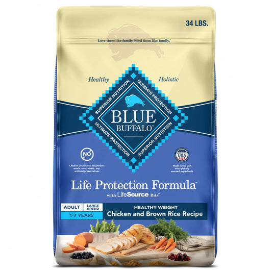 Blue Buffalo Life Protection Formula Large Breed Adult Chicken & Brown Rice Recipe Dry Dog Food