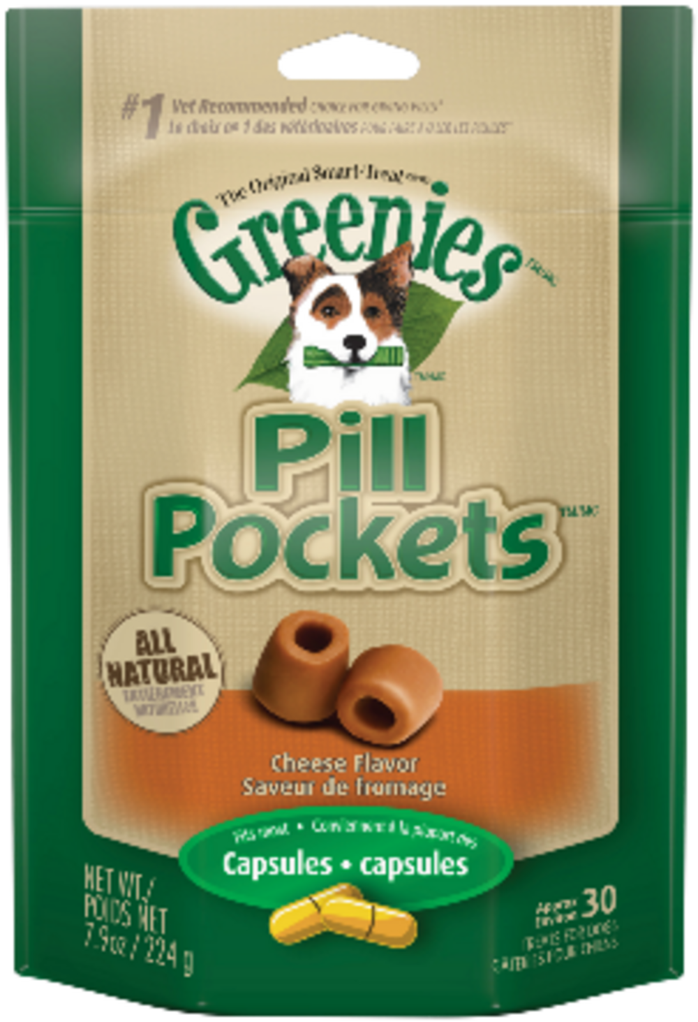 Greenies Pill Pockets Canine Cheese Flavor Dog Treats