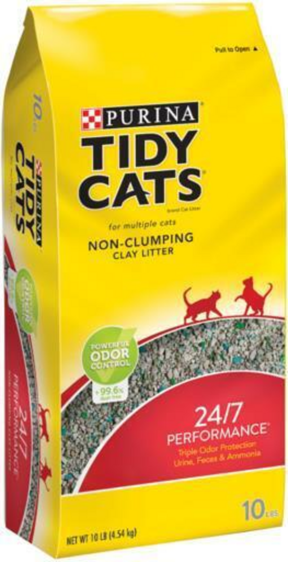 Tidy Cats Non Clumping Cat Litter, 24/7 Performance Multi Cat Litter Odor Control Formula