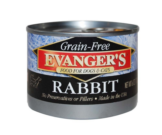 Evanger's Grain Free Rabbit Canned Dog and Cat Food