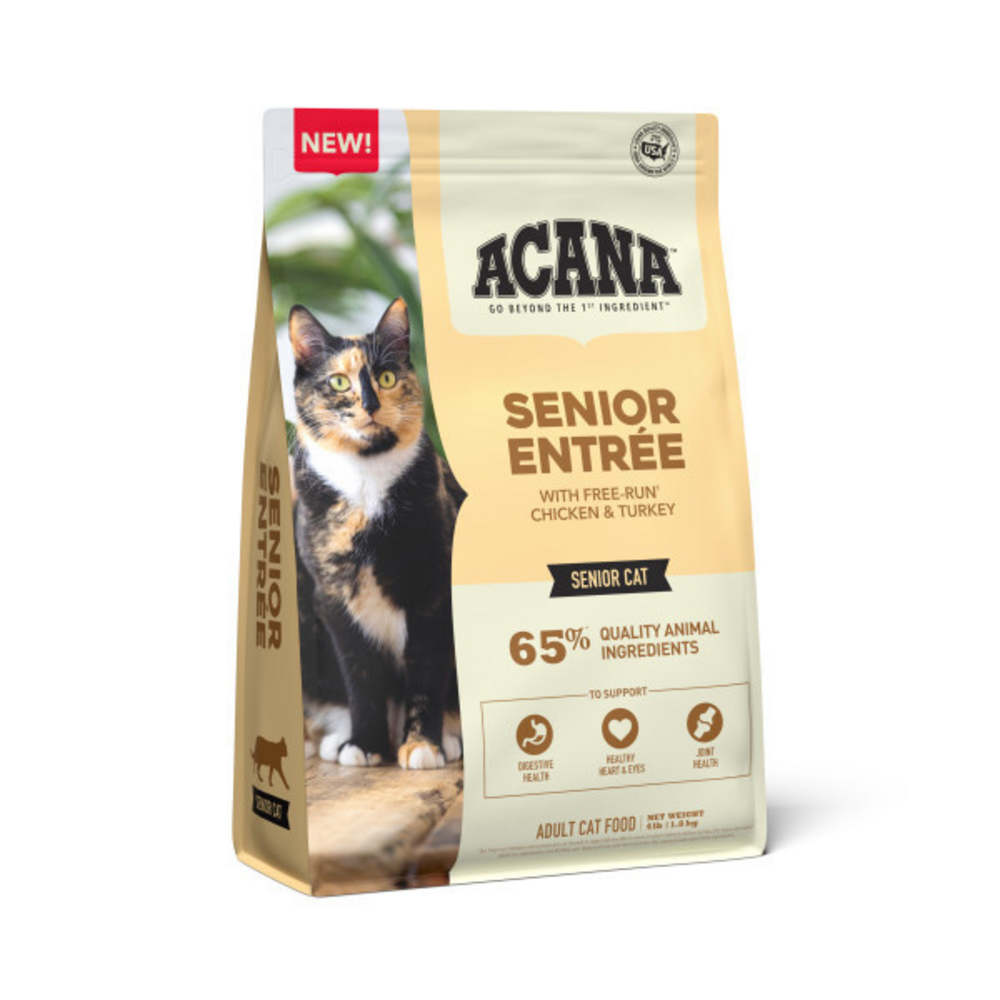 Acana Senior Entre, Chicken, Turkey, and Duck, Dry Cat Food