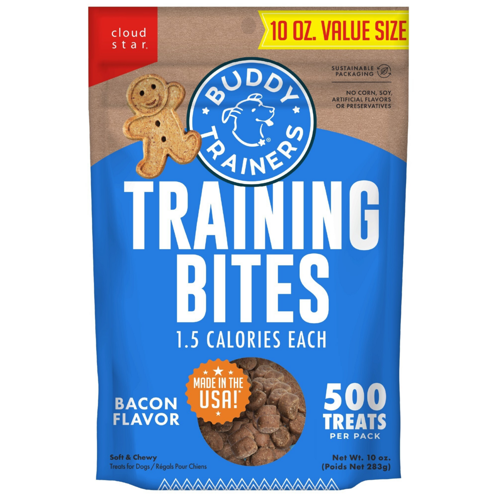 Buddy Biscuits Trainers Training Bites Soft & Chewy Bacon Dog Treats