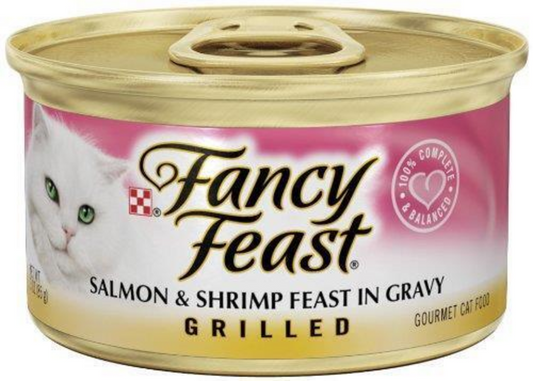 Purina Fancy Feast Grilled Salmon Shrimp and Gravy Wet Cat Food