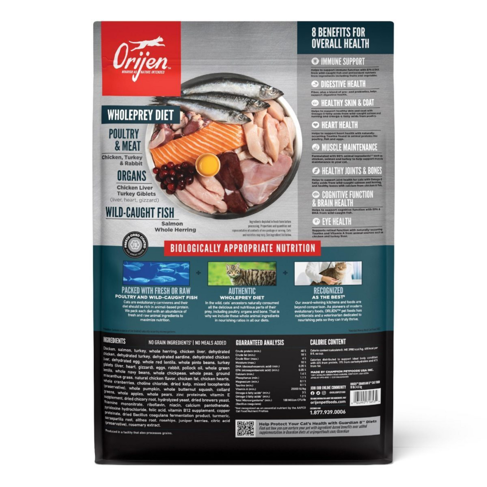 ORIJEN Guardian 8 Recipe Adult Cat Food