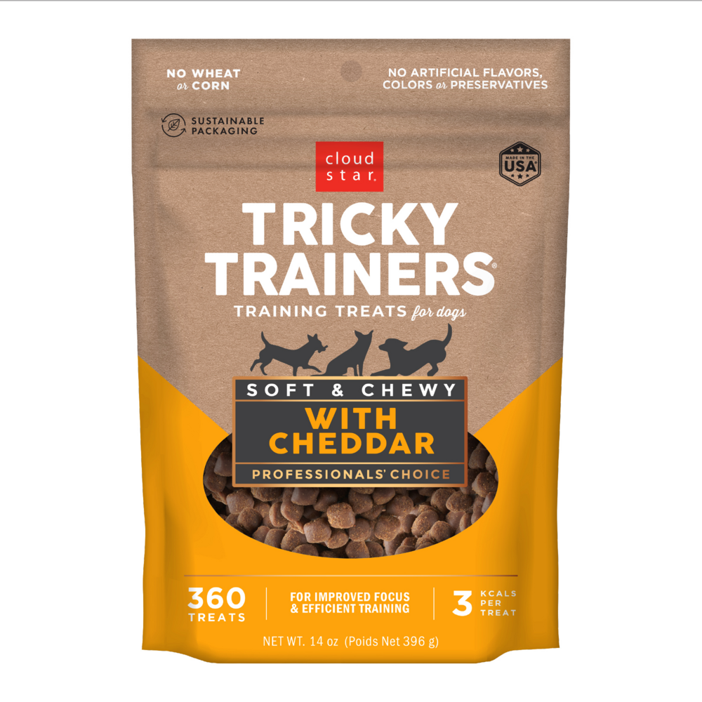 Cloud Star Tricky Trainers Soft & Chewy Cheddar Dog Treats