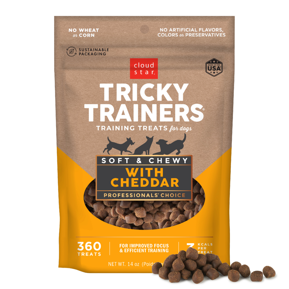 Cloud Star Tricky Trainers Soft & Chewy Cheddar Dog Treats