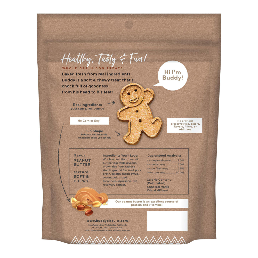 Buddy Biscuits Softies Soft and Chewy Peanut Butter Dog Treats