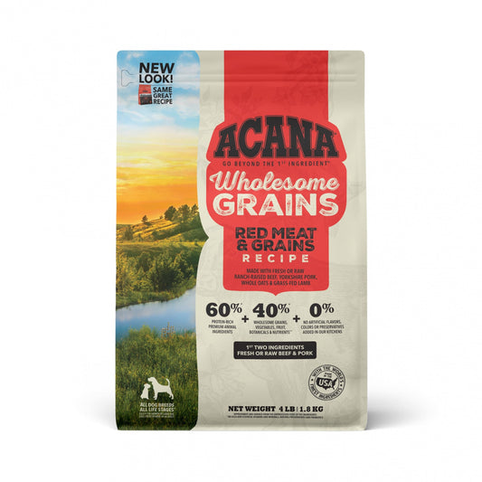 Acana Wholesome Grains Red Meat & Grains Recipe Dry Dog Food