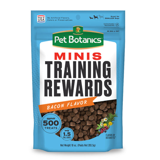 Pet Botanics Training Rewards Mini Soft & Chewy Bacon Dog Treats