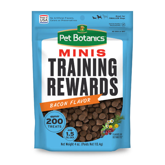 Pet Botanics Training Rewards Mini Soft & Chewy Bacon Dog Treats