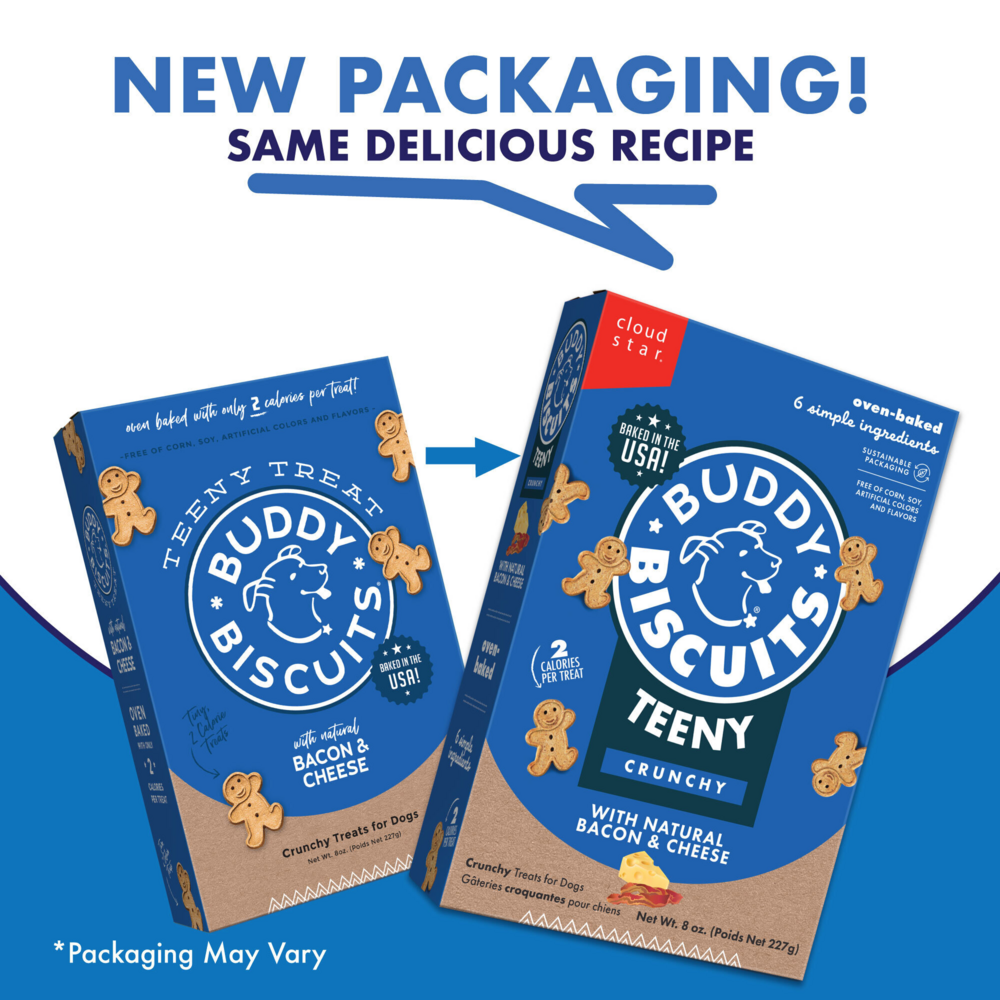 Buddy Biscuits Teeny Crunchy Bacon & Cheese Dog Treats