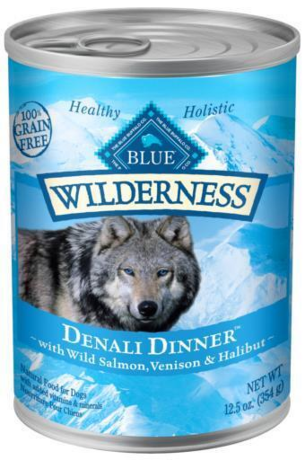 Blue Buffalo Wilderness Grain Free Denali Dinner with Salmon, Venison & Halibut Canned Dog Food