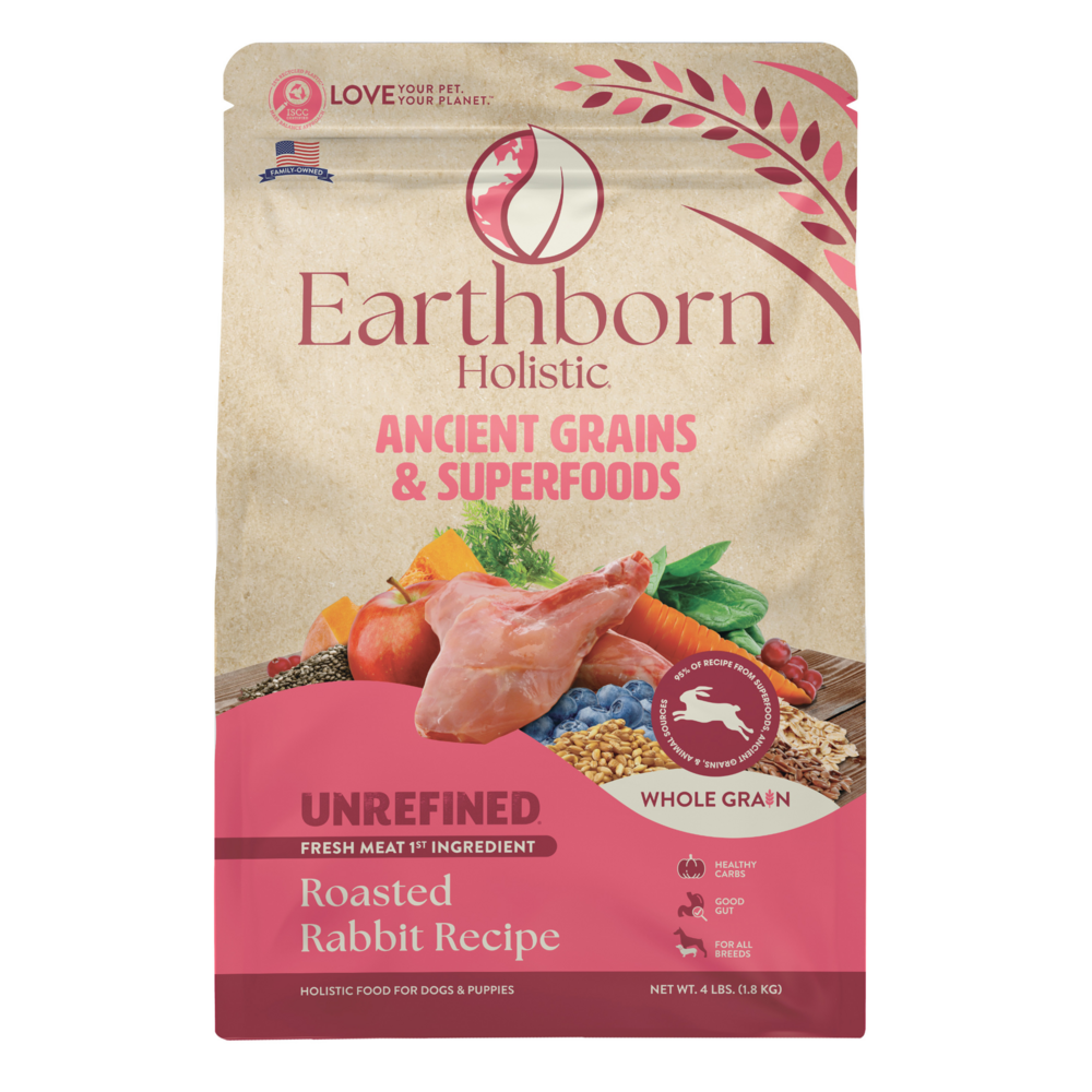 Earthborn Holistic Unrefined Roasted Rabbit with Ancient Grains & Superfoods Dry Dog Food