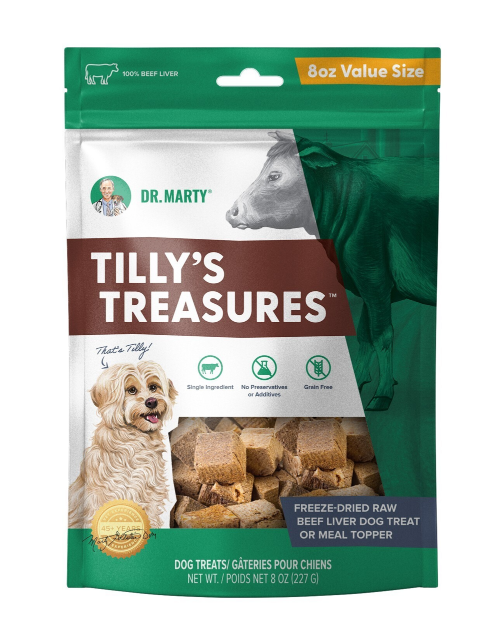 Dr. Marty Tilly's Treasures Beef Liver Dog Treat