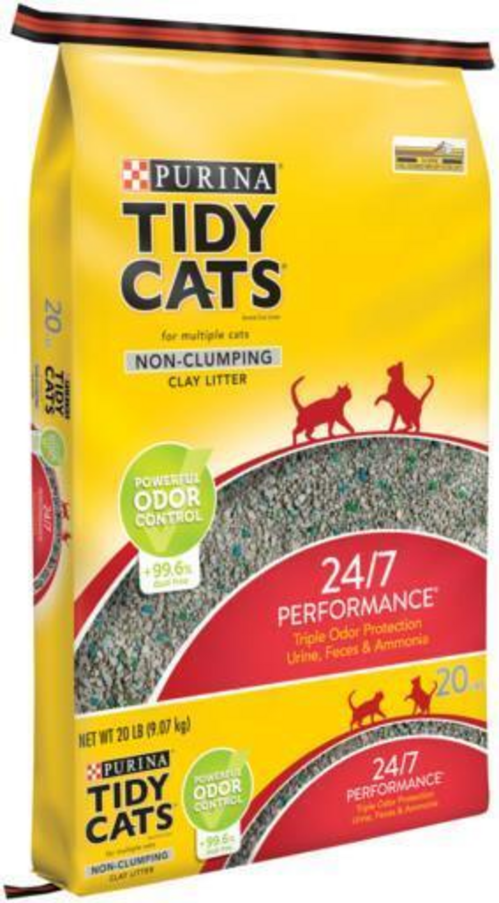 Tidy Cats Non Clumping Cat Litter, 24/7 Performance Multi Cat Litter Odor Control Formula
