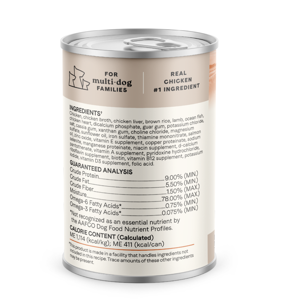Canidae All Life Stages Wet Dog Food, Multi-Protein Formula with Chicken, Lamb & Fish, 13 oz.