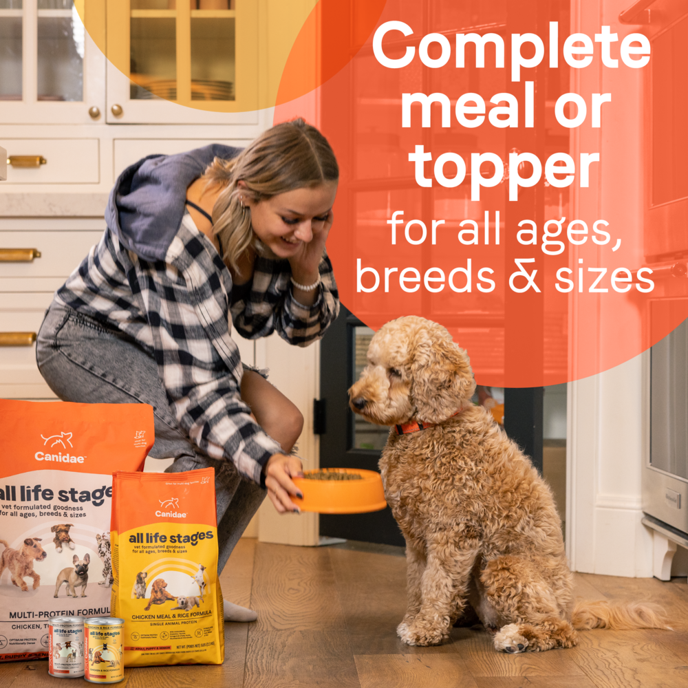 Canidae All Life Stages Wet Dog Food, Multi-Protein Formula with Chicken, Lamb & Fish, 13 oz.
