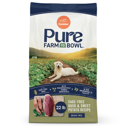 Canidae Pure Farm To Bowl Cage-Free Duck & Sweet Potato Recipe Dog Food