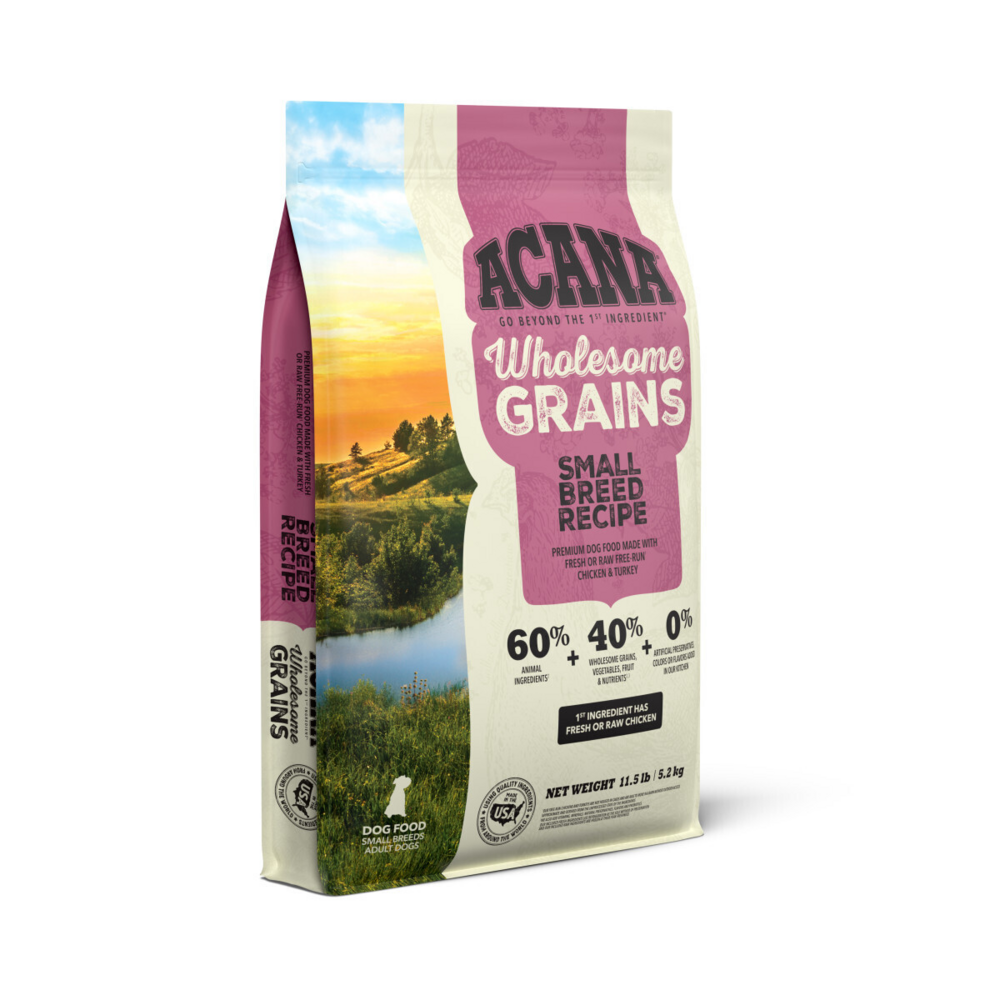 Acana Wholesome Grains Small Breed Recipe, Real Chicken, Eggs & Turkey Dry Dog Food