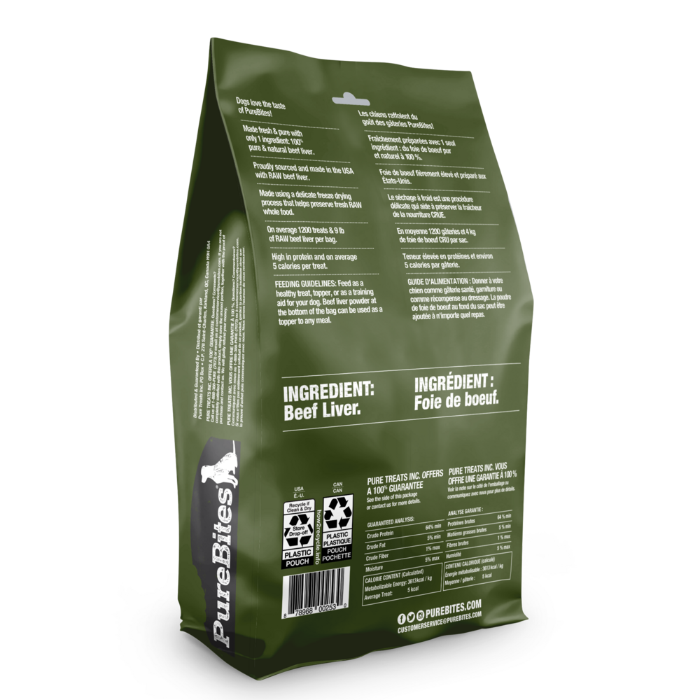 PureBites Freeze Dried Beef Liver Dog Treats