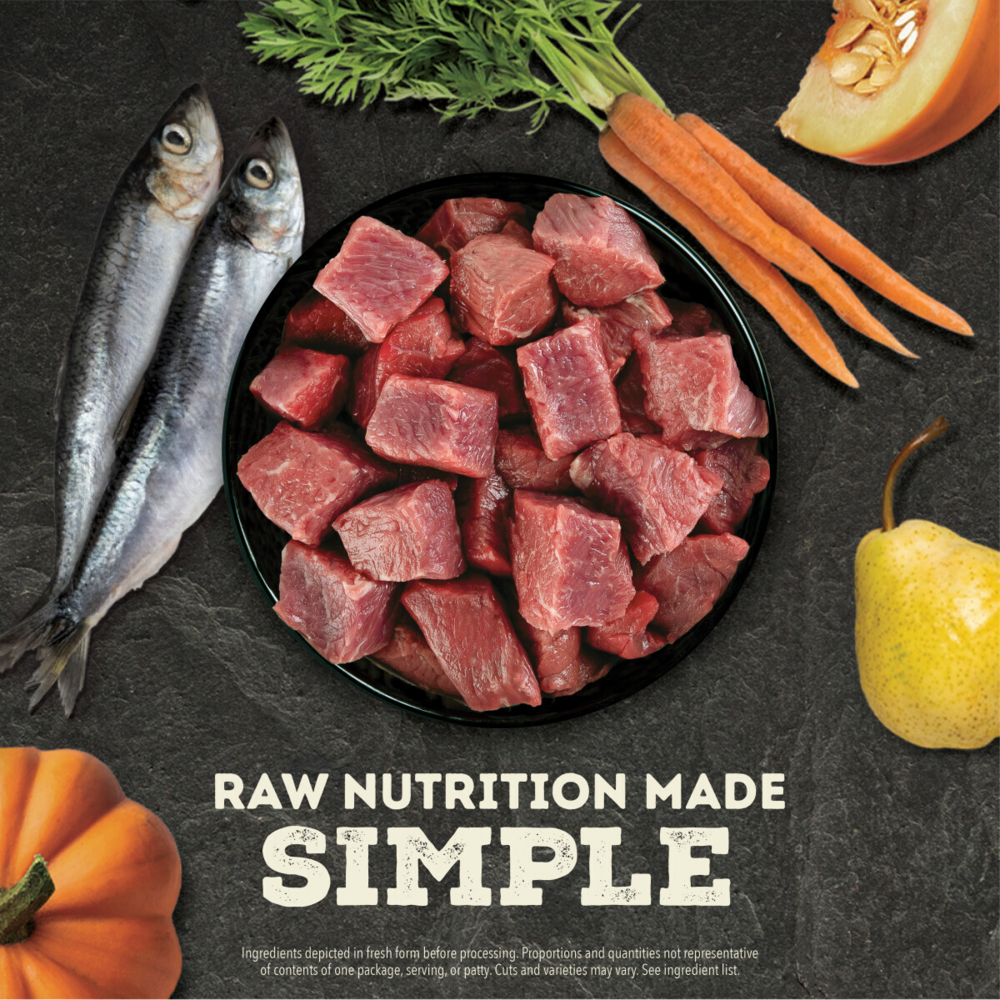 ACANA Freeze Dried Dog Food & Topper, Grain Free, High Protein,  Fresh & Raw Animal Ingredients, Ranch-Raised Beef Recipe, Morsels
