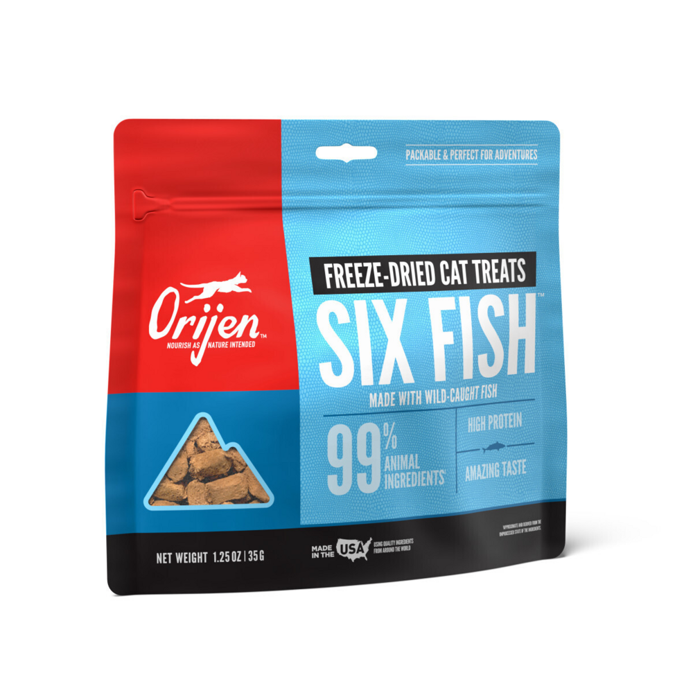 Orijen Grain Free Six Fish Freeze Dried Cat Treats
