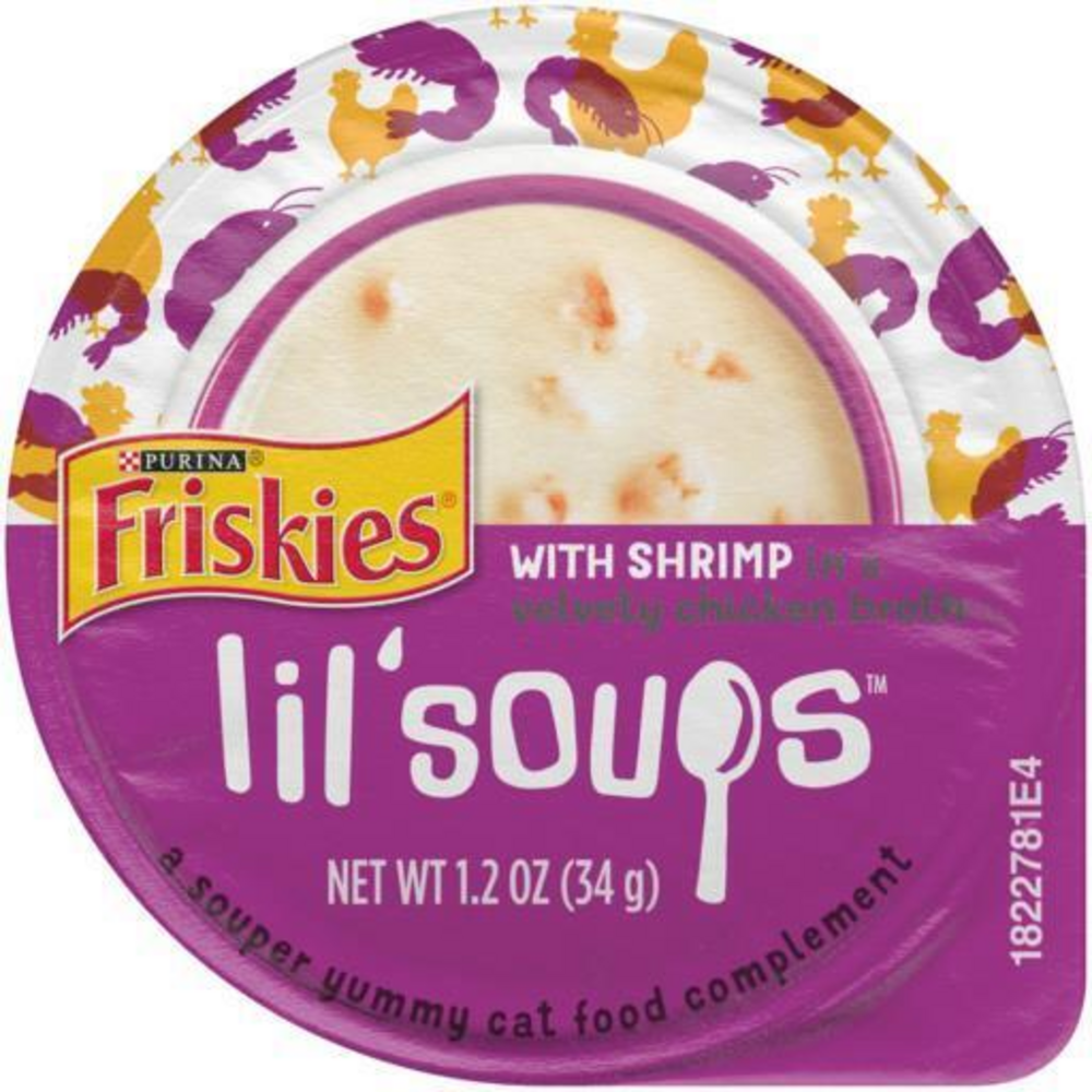 Purina Friskies Lil' Soups Grain Free Shrimp in Chicken Broth Wet Cat Food