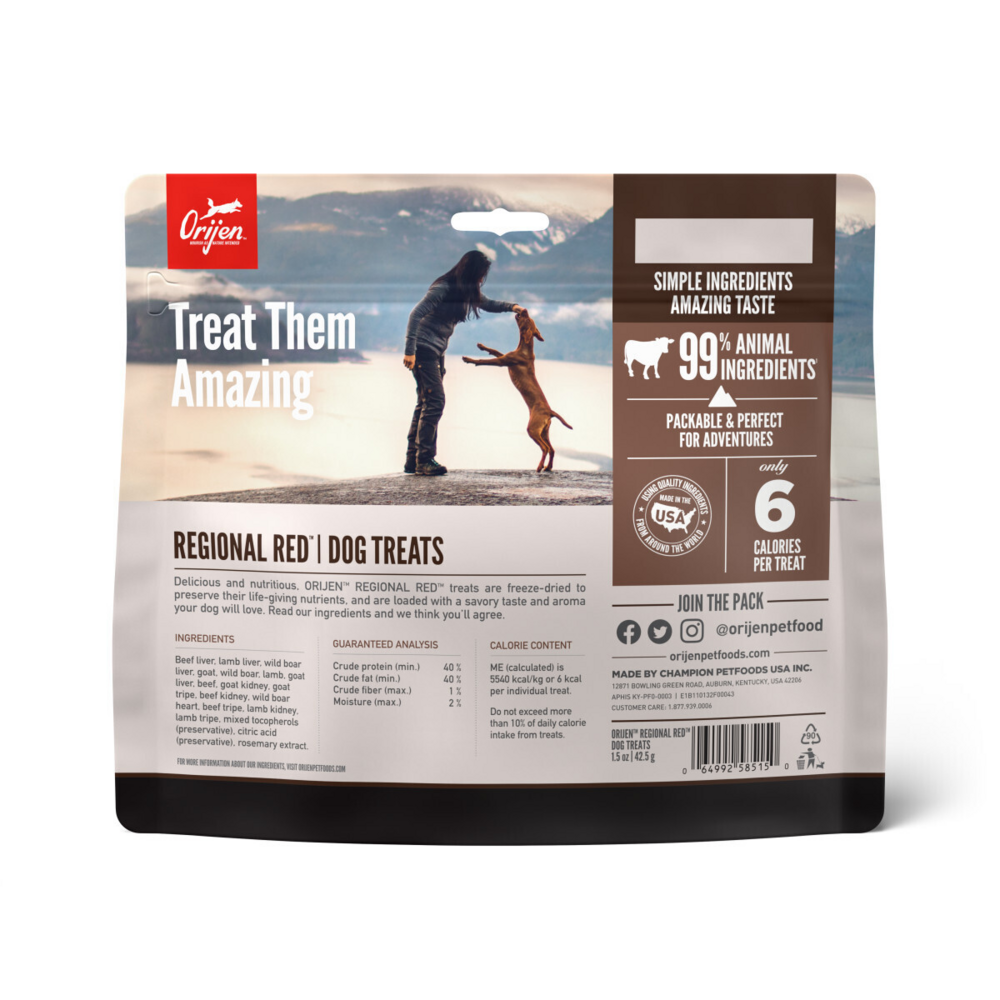 Orijen Freeze Dried Regional Red Dog Treats