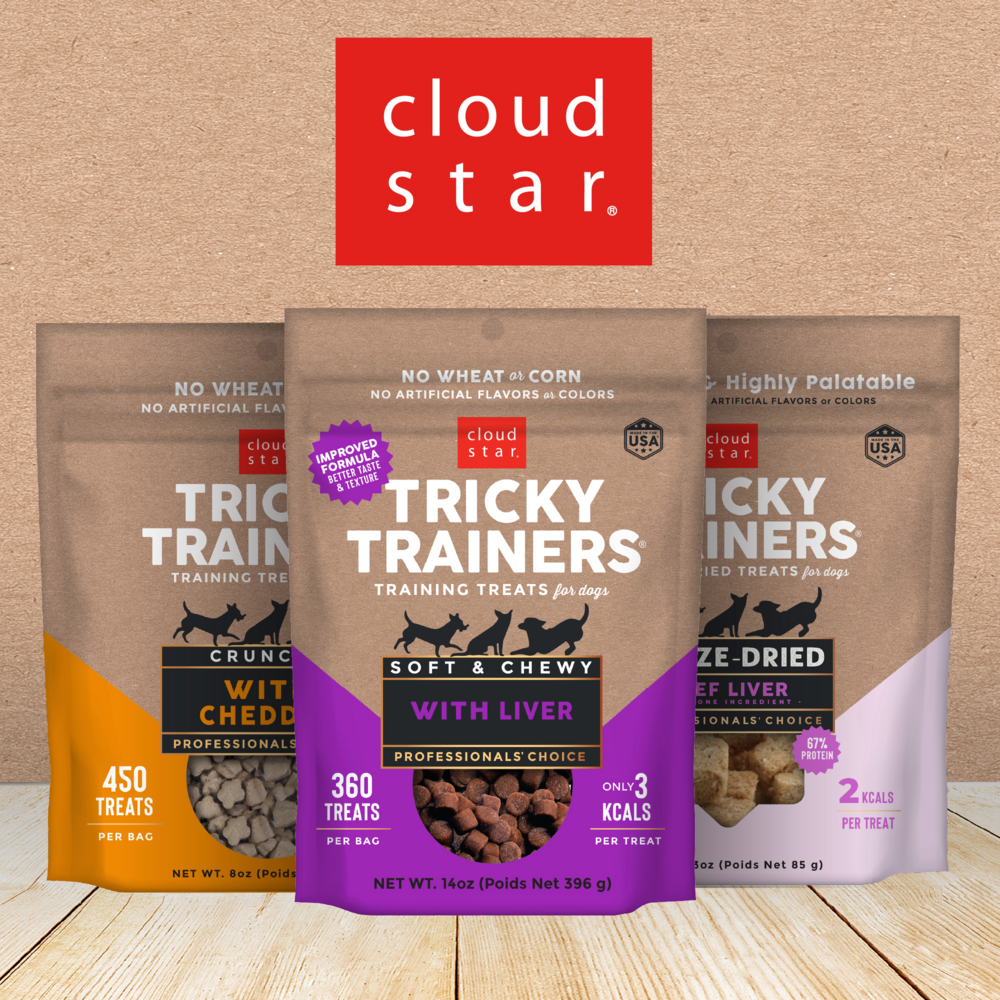 Cloud Star Tricky Trainers Soft & Chewy Grain Free Liver Dog Treats