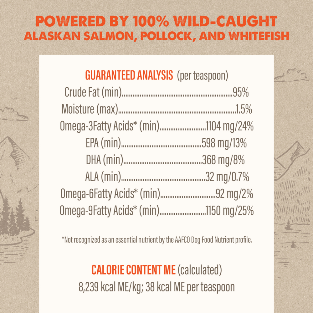 Grizzly Salmon Plus Omega 3-6-9 Food Supplement for Dogs and Cats