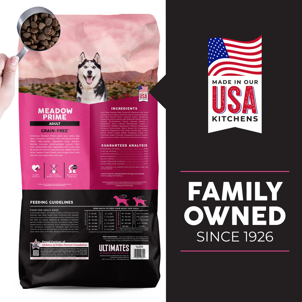 Ultimates Meadow Prime Lamb & Potato Grain Free Dry Dog Adult Food