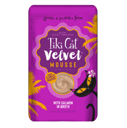 Tiki Cat Velvet Mousse Salmon Wet Cat Food Pouches