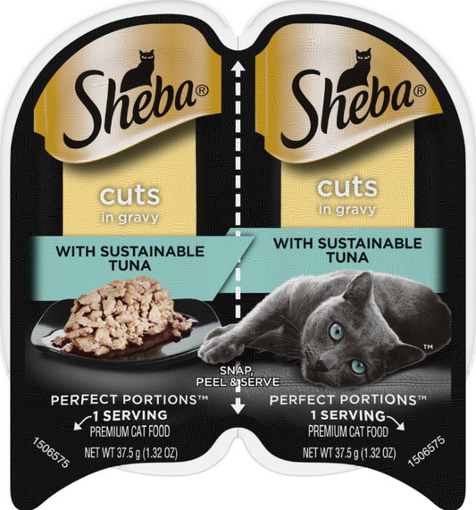 Sheba Perfect Portions Cuts in Gravy Signature Tuna Entree Wet Cat Food