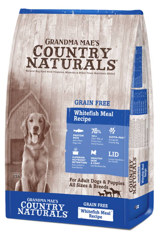 Grandma Mae's Country Naturals Grain Free WhiteFish Dry Food for Dogs