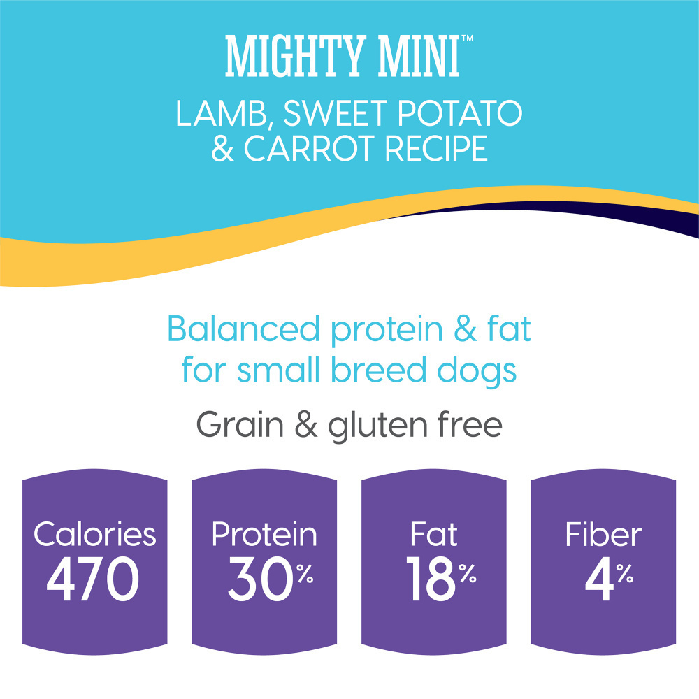 Solid Gold Nutrient Boost Formula Mighty Mini Grain Free Toy & Small Breed Recipe with Lamb, Sweet Potato, & Carrot Dry Dog Food