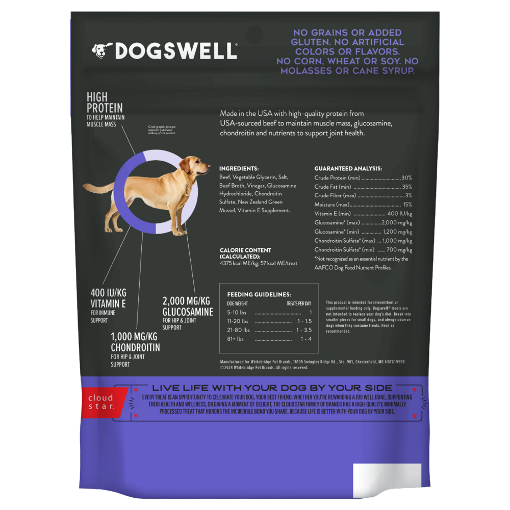 Dogswell Hip & Joint Jerky Beef Dog Treats
